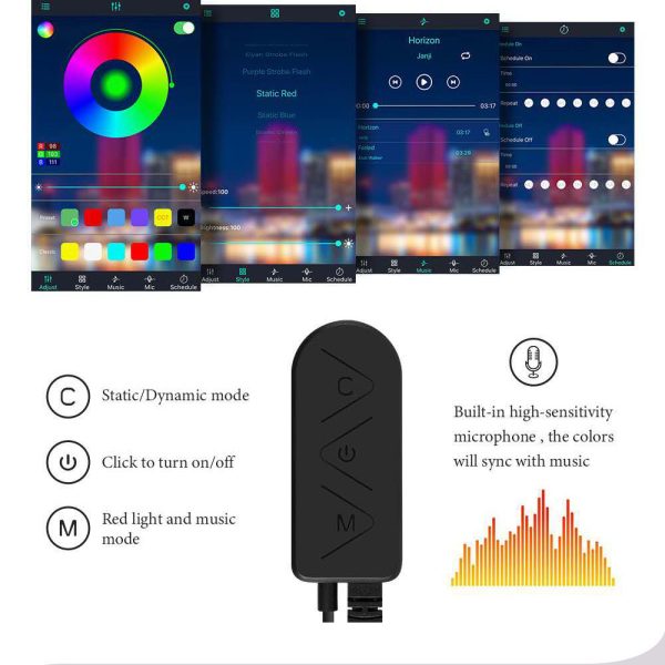 Car USB Atmosphere Light Modification Center Control Instrument Panel - Image 4