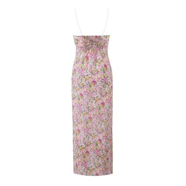 European And American Ins Blogger V-neck Lace Floral Slip Dress - Image 4