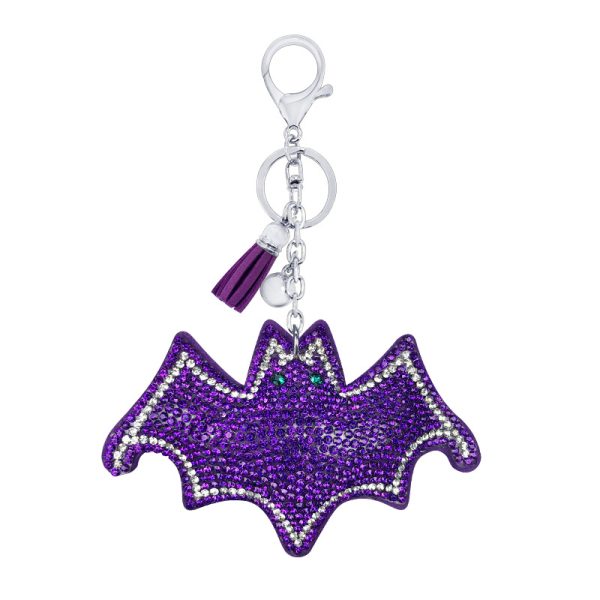 Velvet Diamond Bat Keychain Pendant - Image 2
