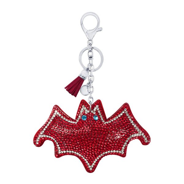 Velvet Diamond Bat Keychain Pendant - Image 5