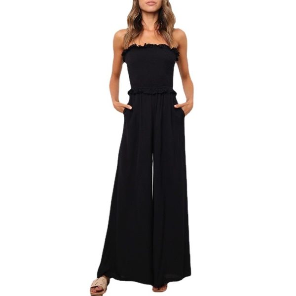 European And American Leisure Loose Sleeveless Jumpsuit - Image 4
