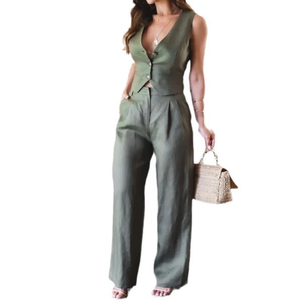 Women's Suit Fashion Vest Top - Image 4