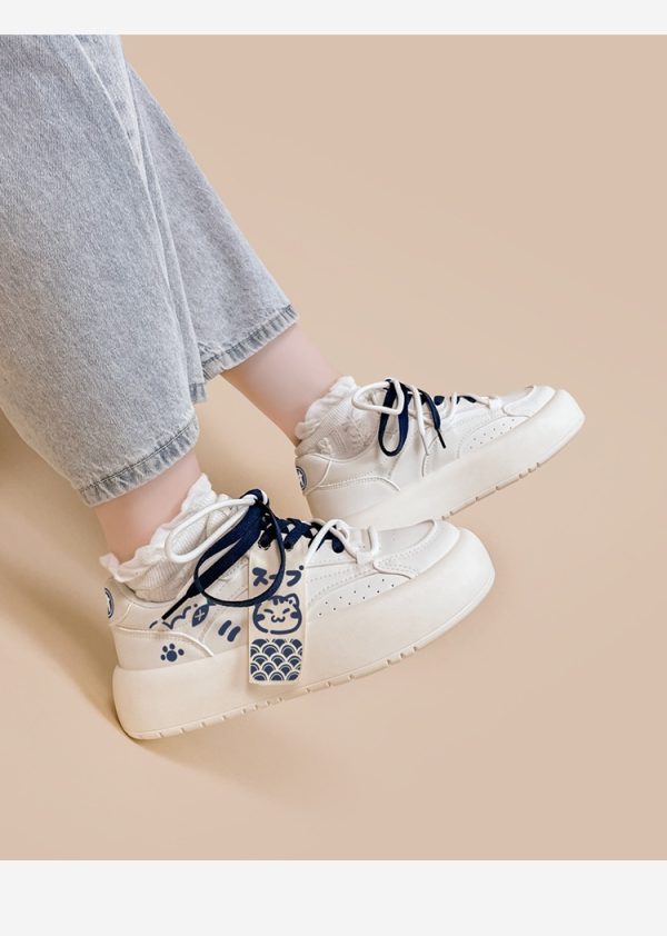 Japanese Cute Girls' Sports And Leisure Bread Shoes Design Sense - Image 6