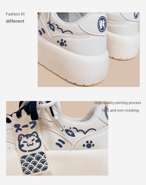 Japanese Cute Girls' Sports And Leisure Bread Shoes Design Sense - Image 7