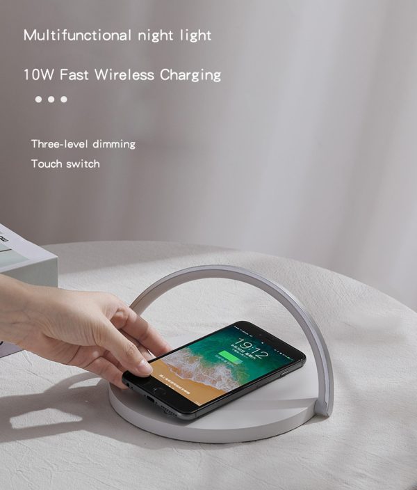 Fast Qi Wireless Charger Table Lamp - Image 2