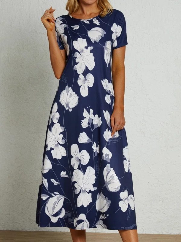 Printing Dress European And American Women's Clothing Fashion Long Skirt - Image 3