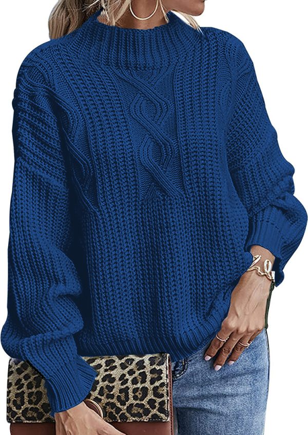 Long Sleeve Mid Collar Slim Bottoming Shirt Round Neck Pullover Sweater - Image 4