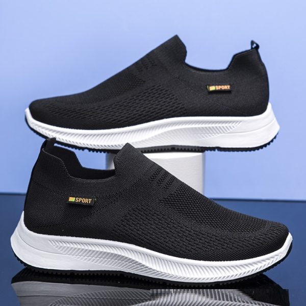 Spring Sports Leisure Cloth Shoes Flying Woven Thin Mesh Shoes - Image 2