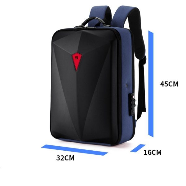 Alloy Frame Hard Shell Setting Men's Backpack - Image 6