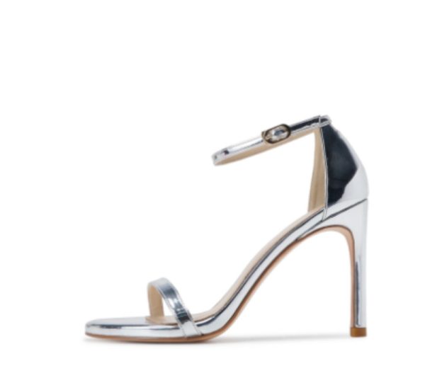 Women's Stiletto Heel Sandals With Buckle Strap - Image 5