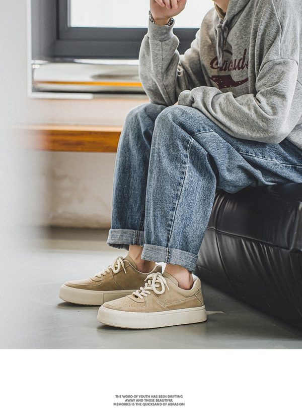 Harajuku Style For Students Sports Casual Lace-up Suede Shoes - Image 10