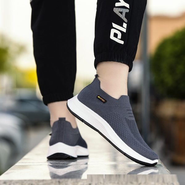 Spring Sports Leisure Cloth Shoes Flying Woven Thin Mesh Shoes - Image 5