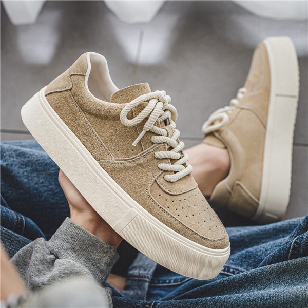 Harajuku Style For Students Sports Casual Lace-up Suede Shoes - Image 2