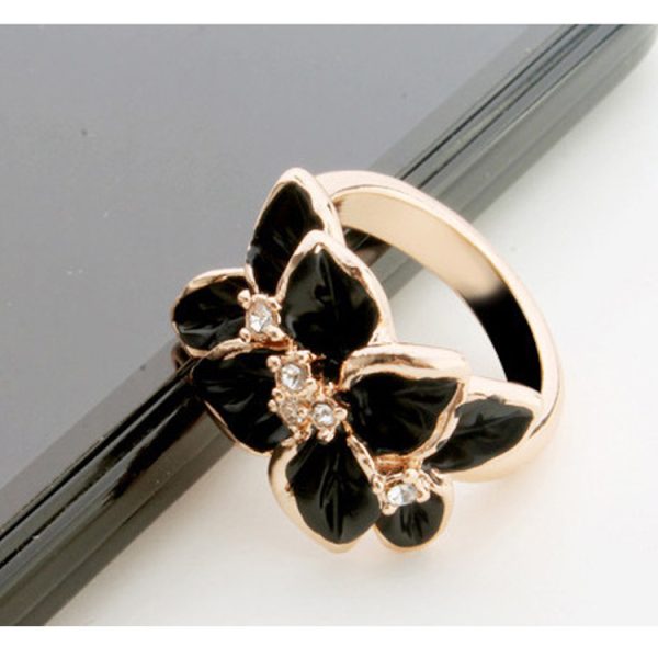 Crystal Painting Oil Flower Ring - Image 4