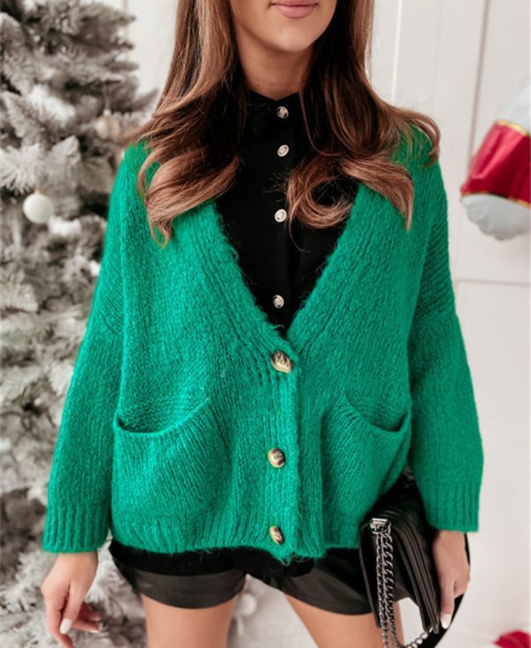 Knitted Cardigan Women Coat Temperament Commute - Image 6