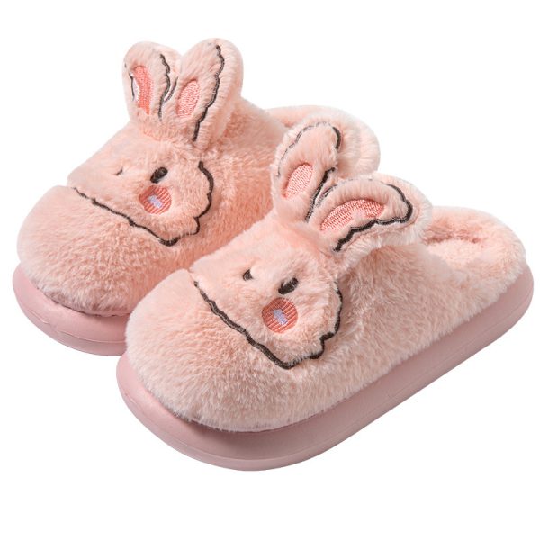 Autumn And Winter High Heel Thick-soled Cotton Slippers - Image 5