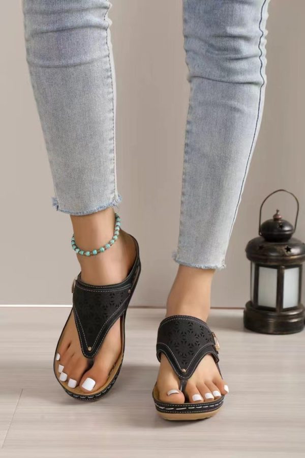 Wedge Sandals Women's Platform Roman - Image 5