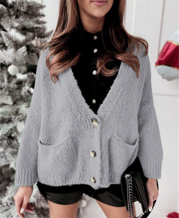 Knitted Cardigan Women Coat Temperament Commute - Image 4