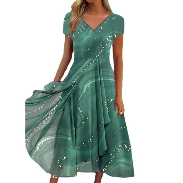 Women's Clothing Dress Urban Fashionable Knitted Stitching - Image 5