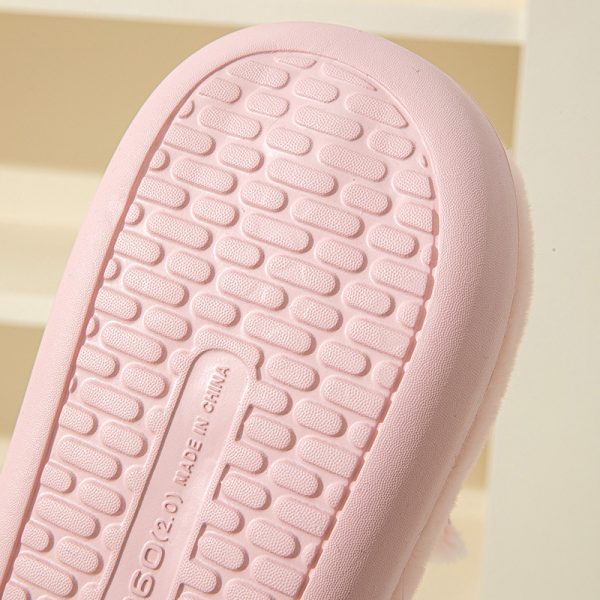 Autumn And Winter High Heel Thick-soled Cotton Slippers - Image 4