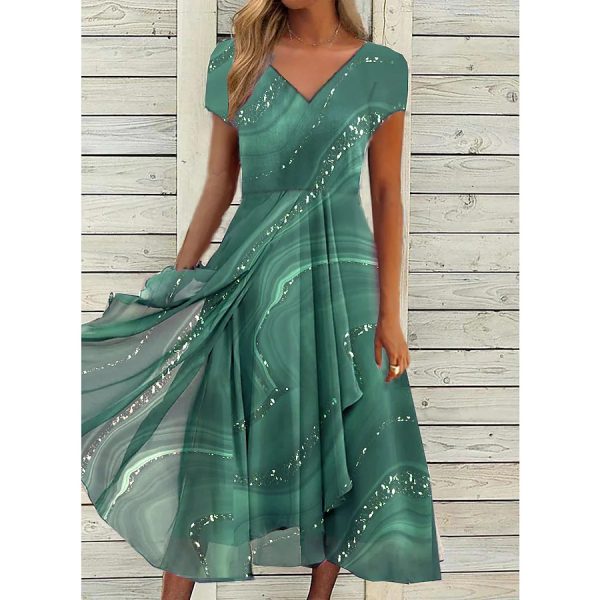 Women's Clothing Dress Urban Fashionable Knitted Stitching - Image 6