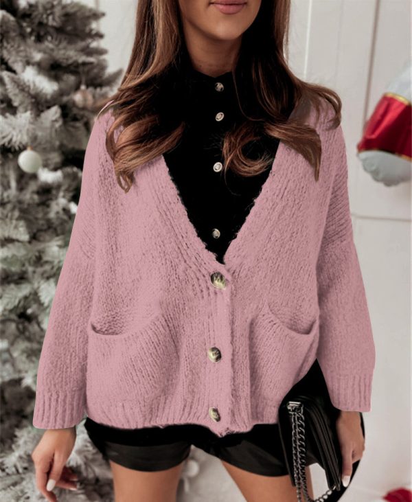 Knitted Cardigan Women Coat Temperament Commute - Image 3