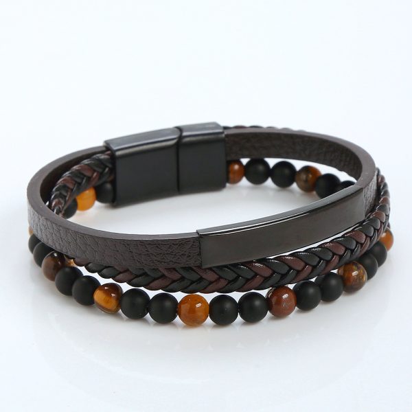 Men's Stainless Steel Bracelet Magnetic Buckle - Image 9