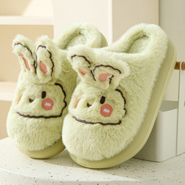 Autumn And Winter High Heel Thick-soled Cotton Slippers - Image 9