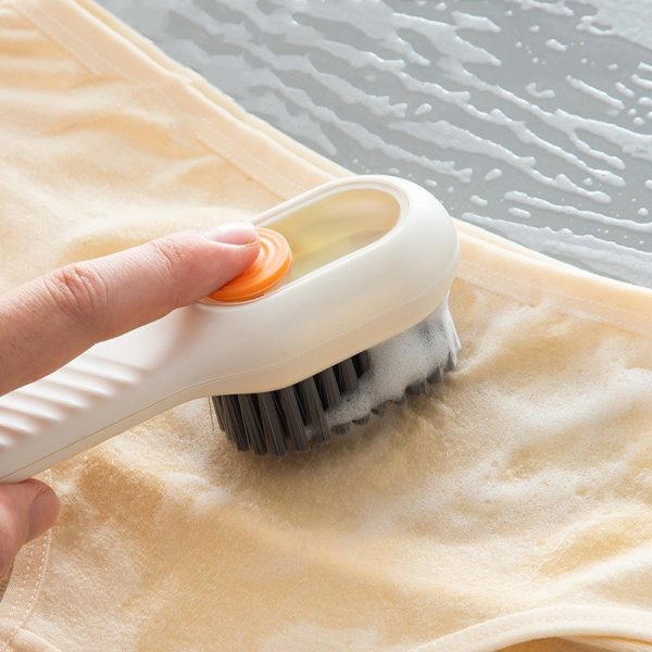 Multifunctional Soft-bristled Shoe Brush Long Handle Brush Automatic Liquid Adding Shoe Clothing Board Brush Cleaning Tool - Image 5