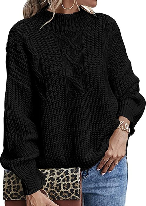 Long Sleeve Mid Collar Slim Bottoming Shirt Round Neck Pullover Sweater - Image 6