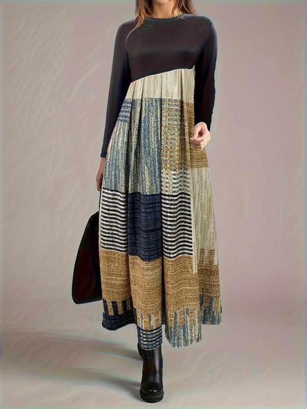 Autumn And Winter New Round-neck Long-sleeved Dress - Image 8