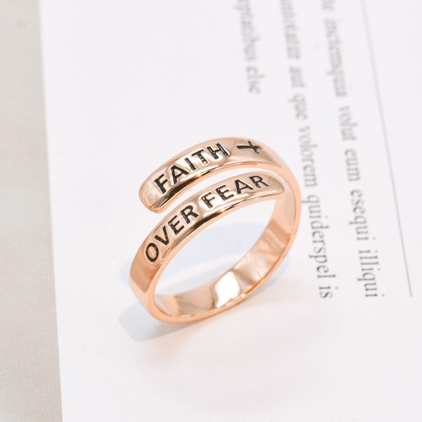 S925 Sterling Silver Adjustable INS Inspirational Retro Simple Ring - Image 4