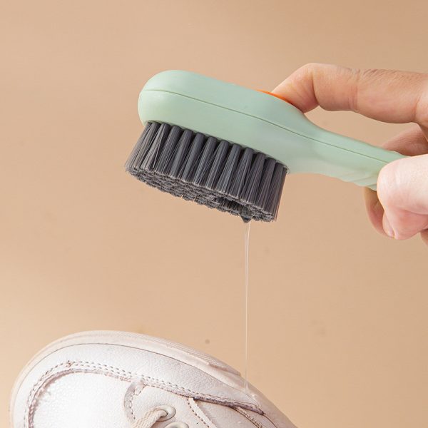 Multifunctional Soft-bristled Shoe Brush Long Handle Brush Automatic Liquid Adding Shoe Clothing Board Brush Cleaning Tool - Image 6