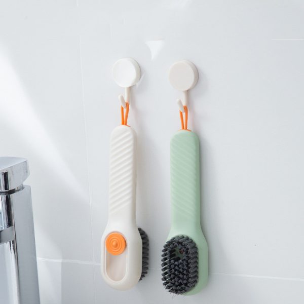 Multifunctional Soft-bristled Shoe Brush Long Handle Brush Automatic Liquid Adding Shoe Clothing Board Brush Cleaning Tool - Image 7