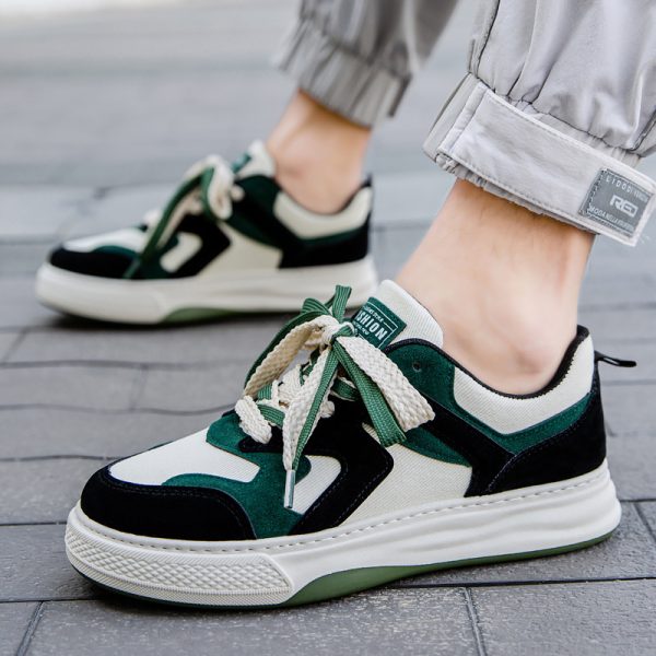 Spring Men's Casual Fashion Platform Canvas Shoes - Image 7
