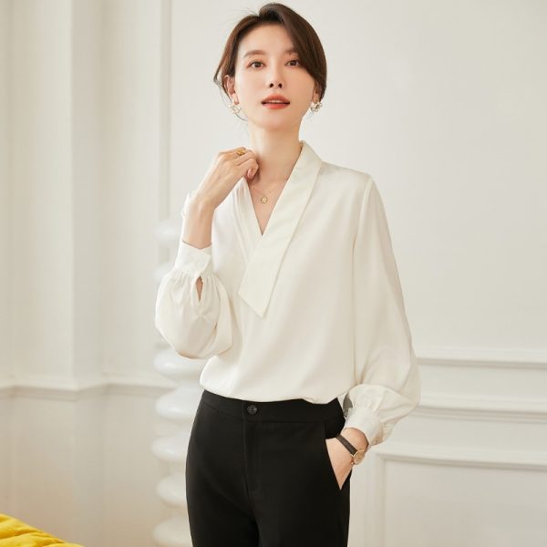 Commuter Long Sleeve Loose V-neck Design Sense Business Wear Overalls - Image 3